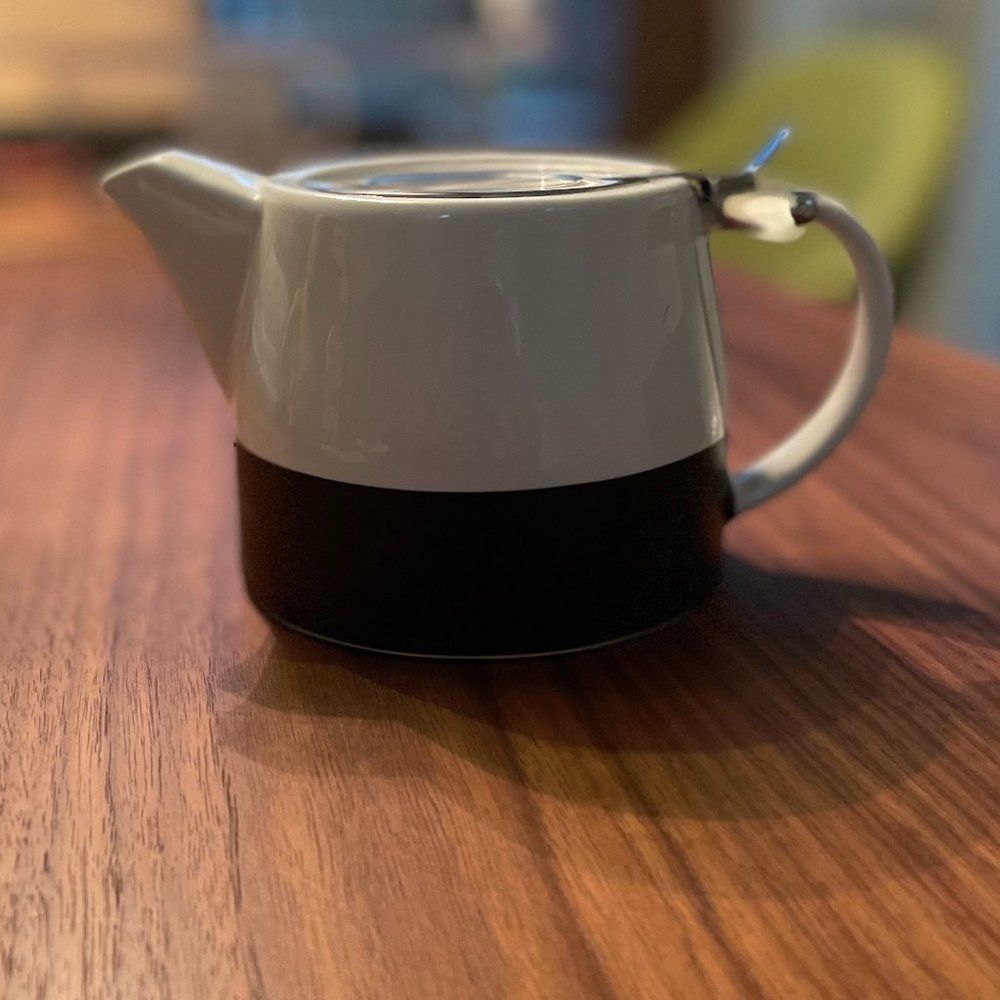 Ceramic Teapot with Chalkboard Bottom